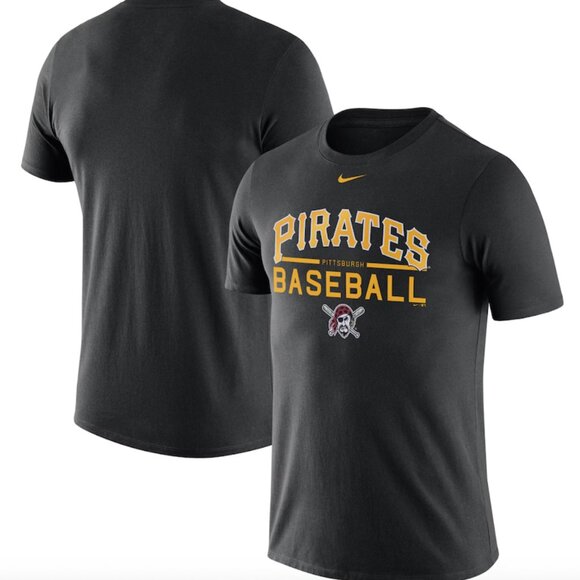 Nike Pittsburgh Pirates Baseball MBA Gray T Shirt - Picture 1 of 5